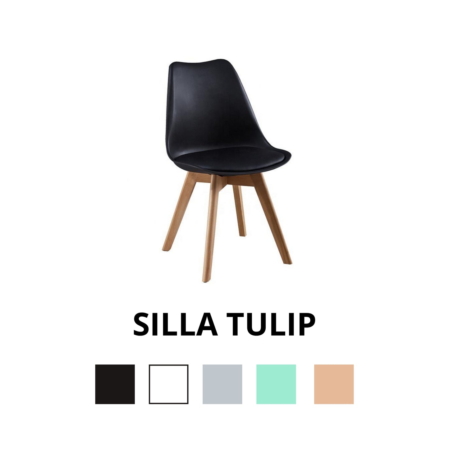 Pack 4 Sillas Modelo Tulip