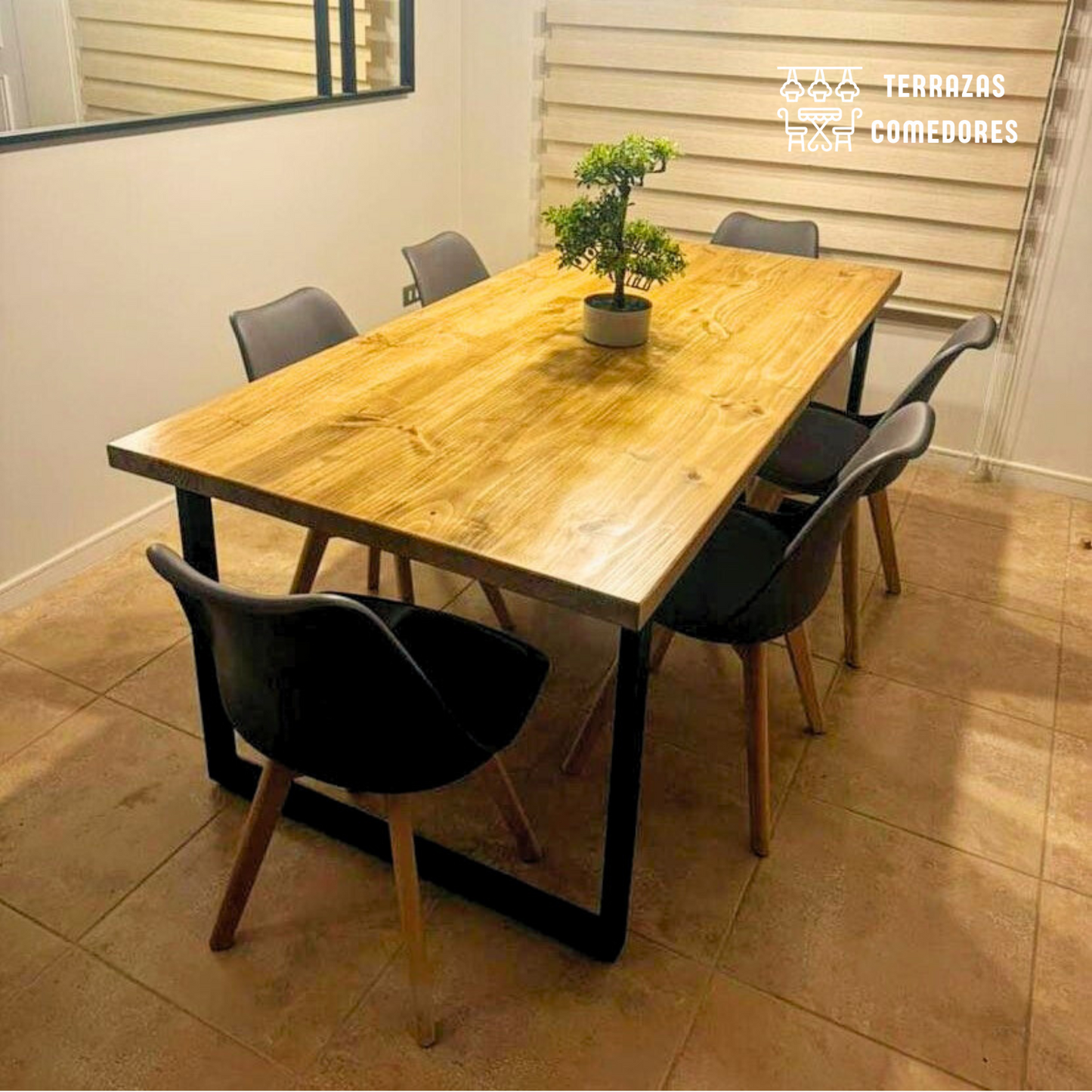 Comedor Industrial 6 personas + sillas a elección