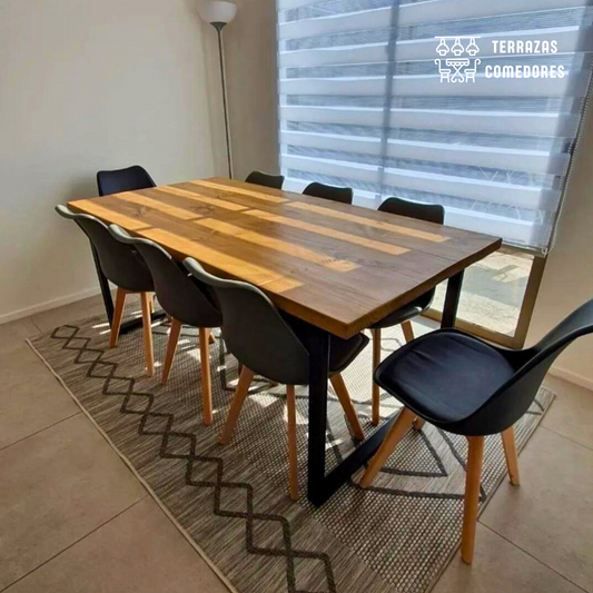Comedor Industrial 8 personas + sillas a elección