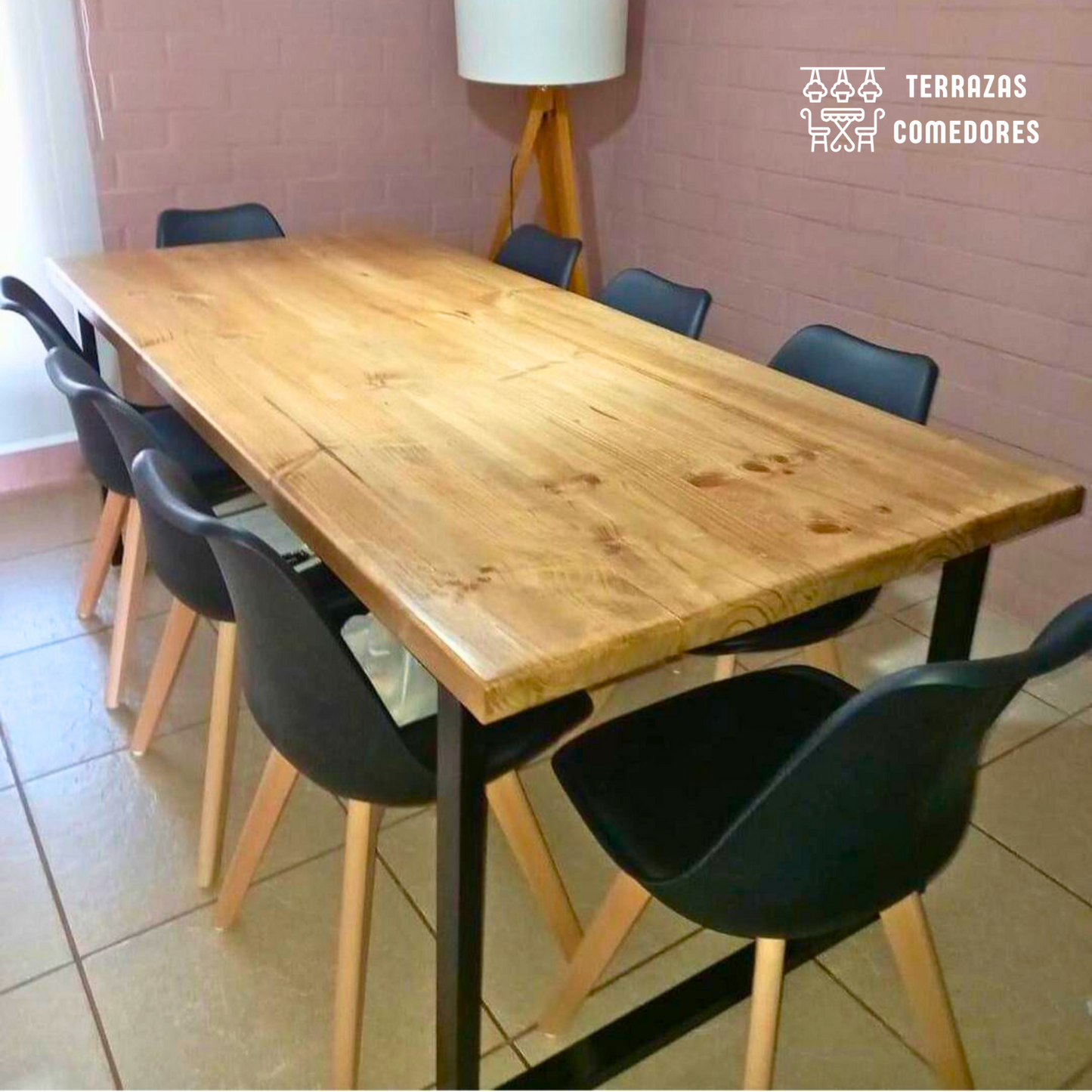 Comedor Industrial 8 personas + sillas a elección