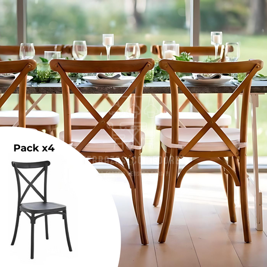 Pack 4 Sillas Modelo Danubio