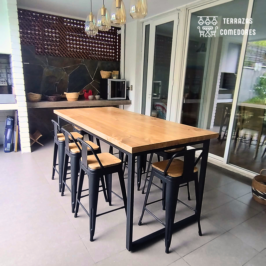 Comedor industrial tipo bar 8 personas
