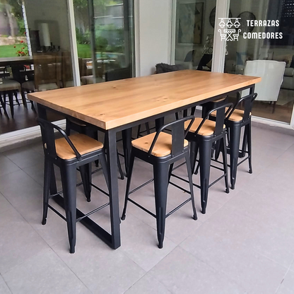 Comedor industrial tipo bar 8 personas