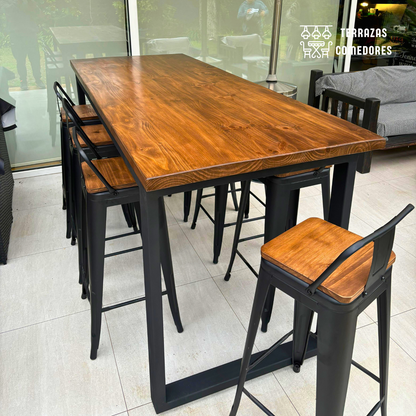 Comedor industrial tipo bar 8 personas